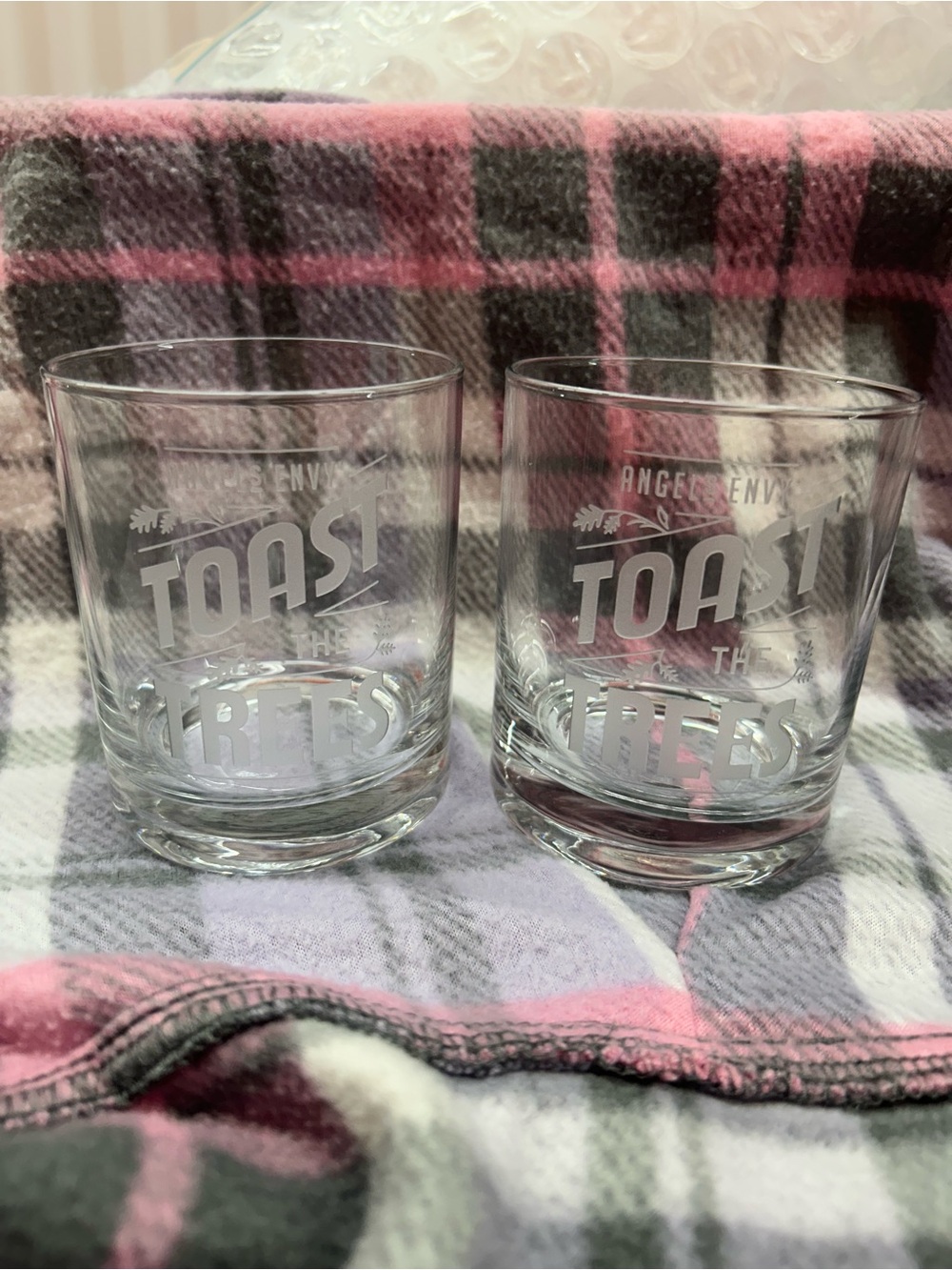 Toast The Night Etched Whiskey Glasses - Clear -